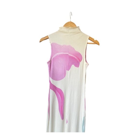 Commense Floral Maxi Dress S NWT Maruja Artsy Art To Wear Asian Inspired Summer - Picture 7 of 12